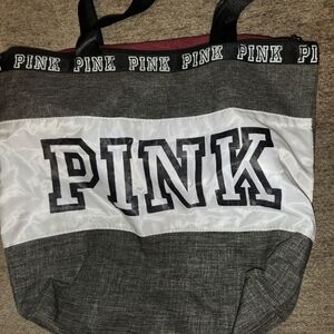 PINK Victoria's Secret Black and White Tote Bag